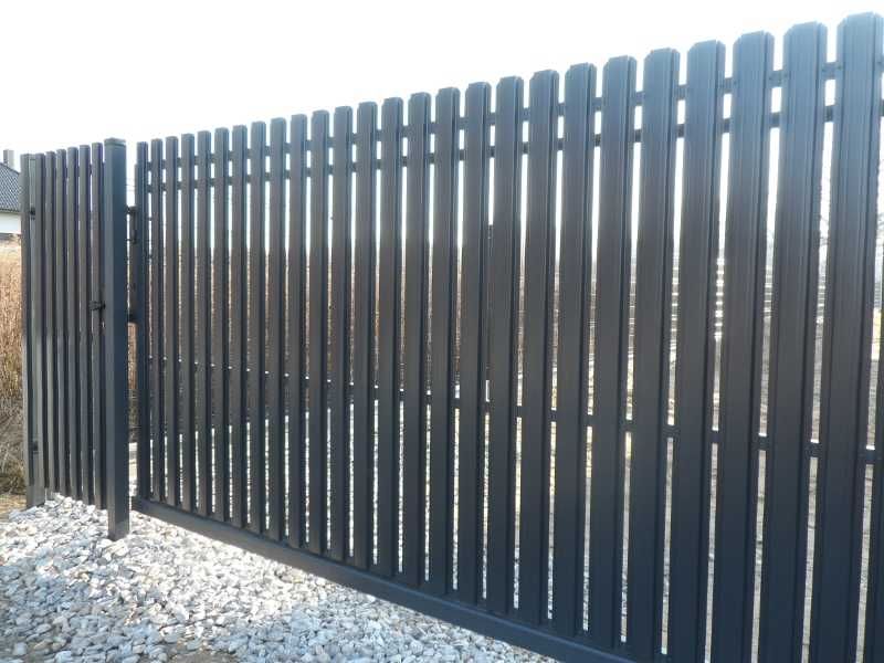 Sztacheta metalowa sztachetki dwustronne ogrodzenie sztachetowe 11cm