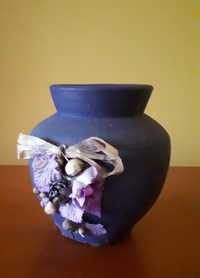 Wazon ceramika fioletowy
