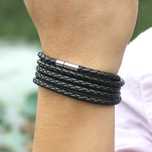 Pulseira homem em pele natural novo entrega imediata