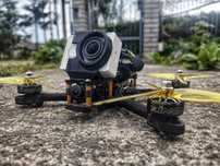 Dron Fpv freestyle analog 6s elrs + kamera