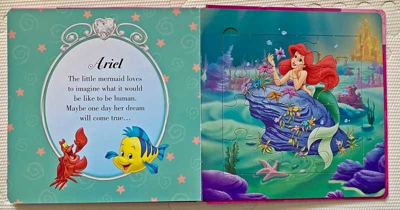 Disney - książka Puzzle księżniczki