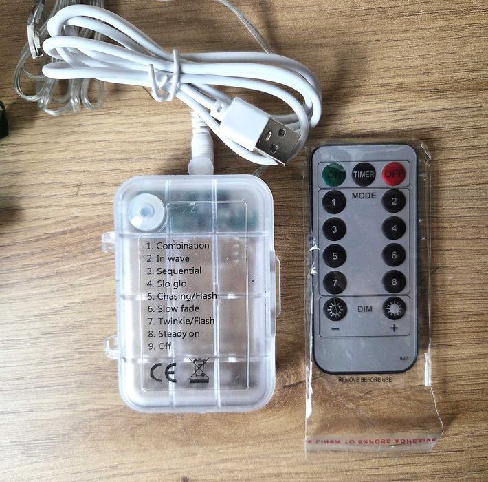 Girlanda sztuczny bluszcz z lampkami LED