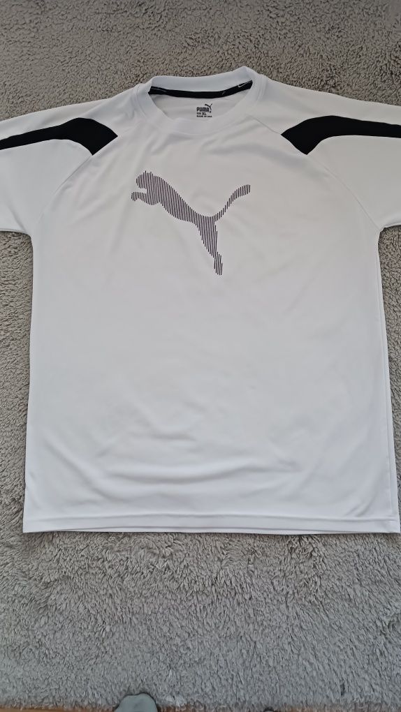 Męski sportowy biały t-shirt PUMA. Rozm. XL