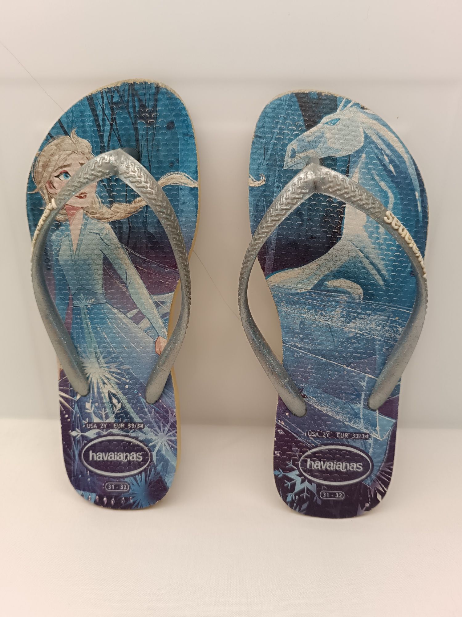 Chinelos Havaianas para Menina. Da Frozen. 31-32