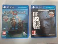 Sprzedam zestaw 2 gier na ps4  The Last of Us 2 oraz God Of War