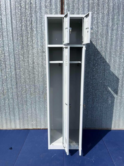 NOWA Szafa metalowa BHP ubraniowa socjalna wielodrzwiowa 220x60x49 B9