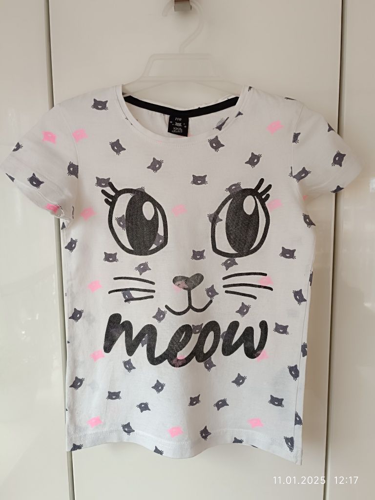 Koszulka bawełniana Kiki&Koko Meow r 116