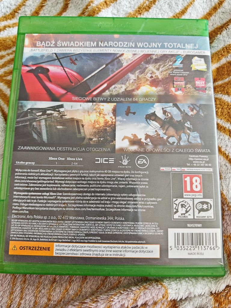 Battlefield 1 xbox one s x series bf