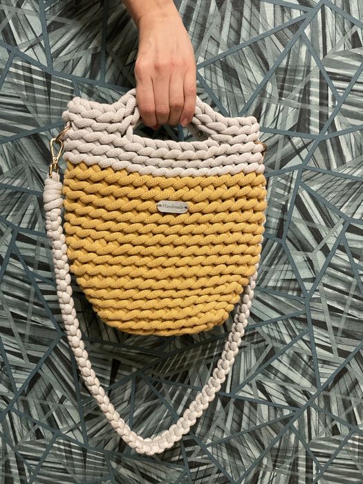 Torebka damska recznie robiona Handmade sznurkowa