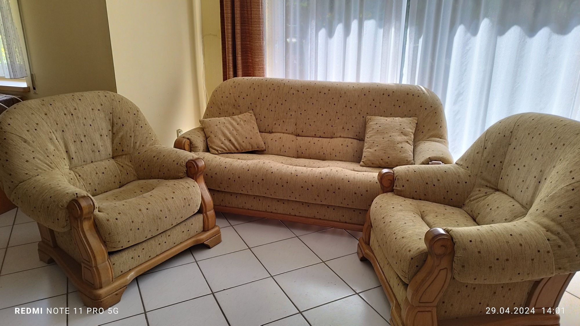 Komplet wypoczynkowy: kanapa , slofa .0+to Miller2 fotele, sofa. fotel