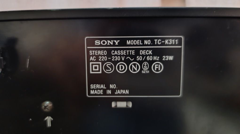 Касетна дека Sony tc k311