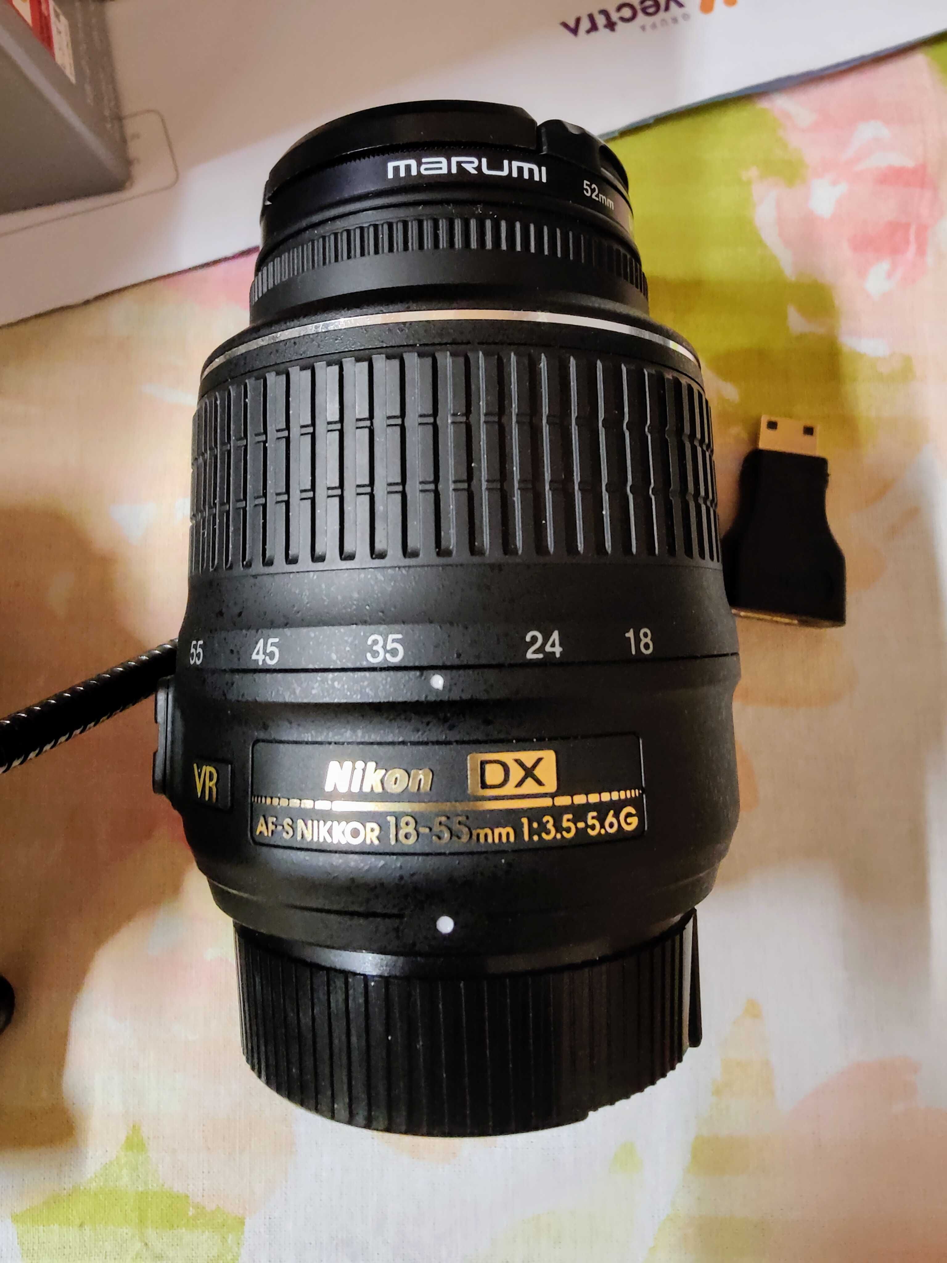 Zestaw do fotografowania, lustrzanka NIKON, dwa obiektywy, statyw.