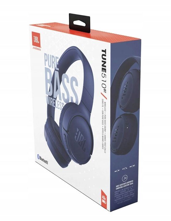 Słuchawki Bezprzewodowe Nauszne Jbl Tune 510bt