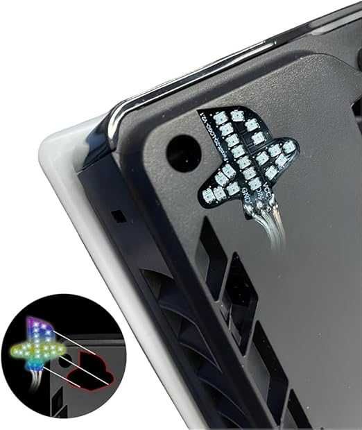 Oświetlenie z logo RGB do konsoli PS5, zestaw świateł LED RGB