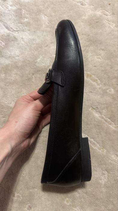 Лоферы кожаные, балетки, туфли