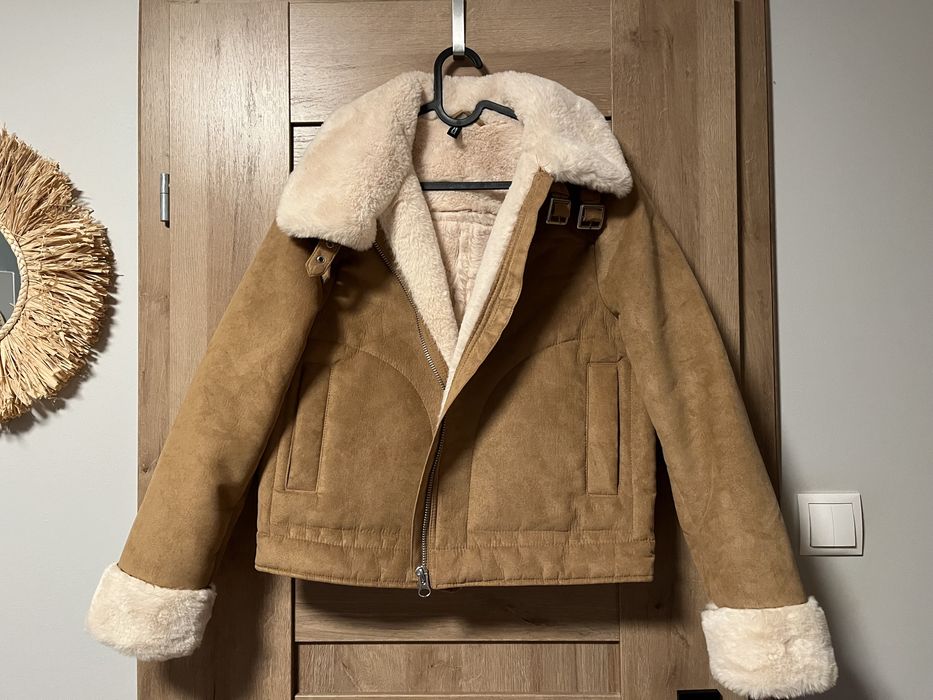 H&M kurtka pilotka z futerkiem M Nowa