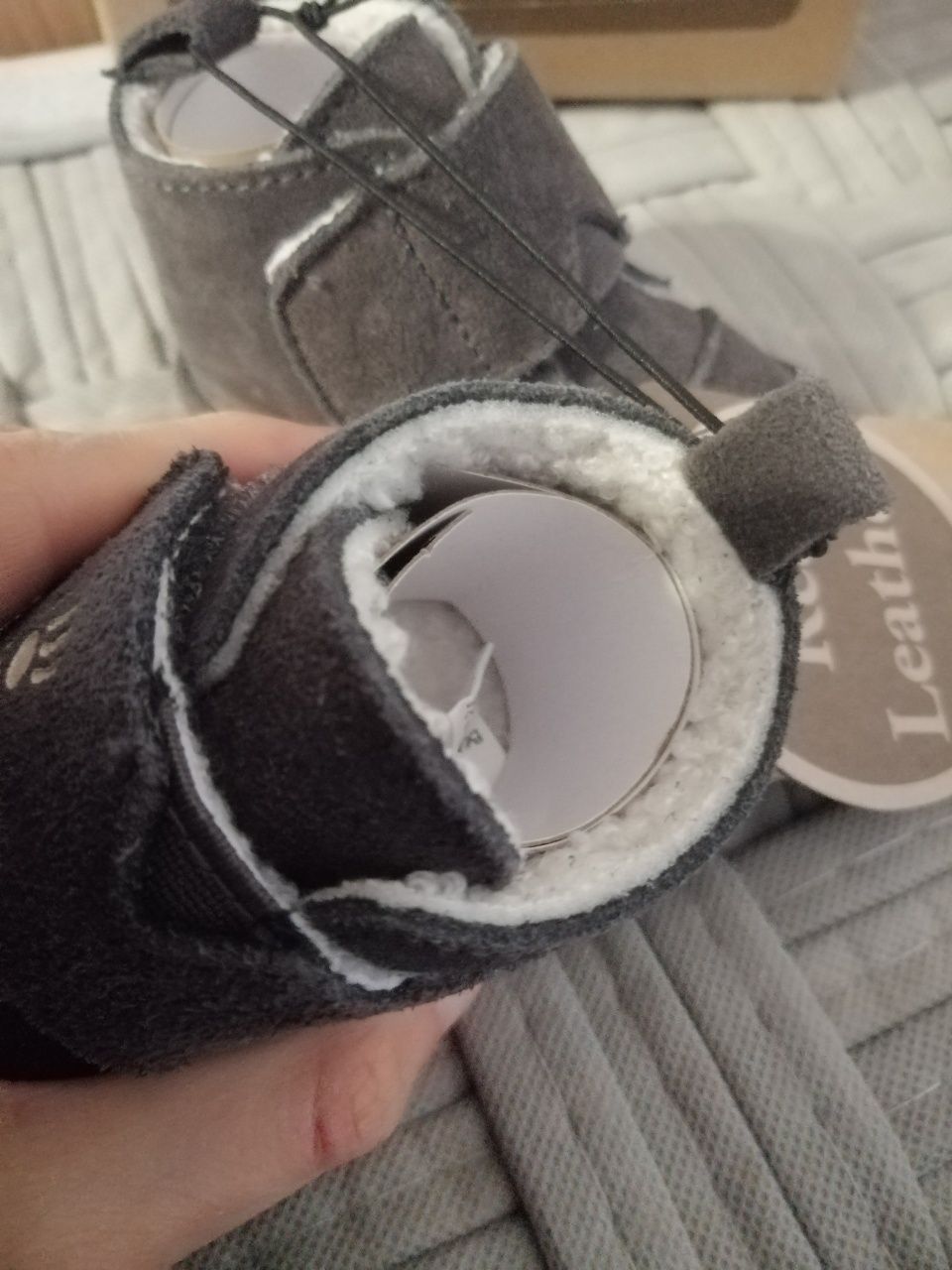 Bearpaw buciki niemowlęce 0-6m skórzane kożuszek