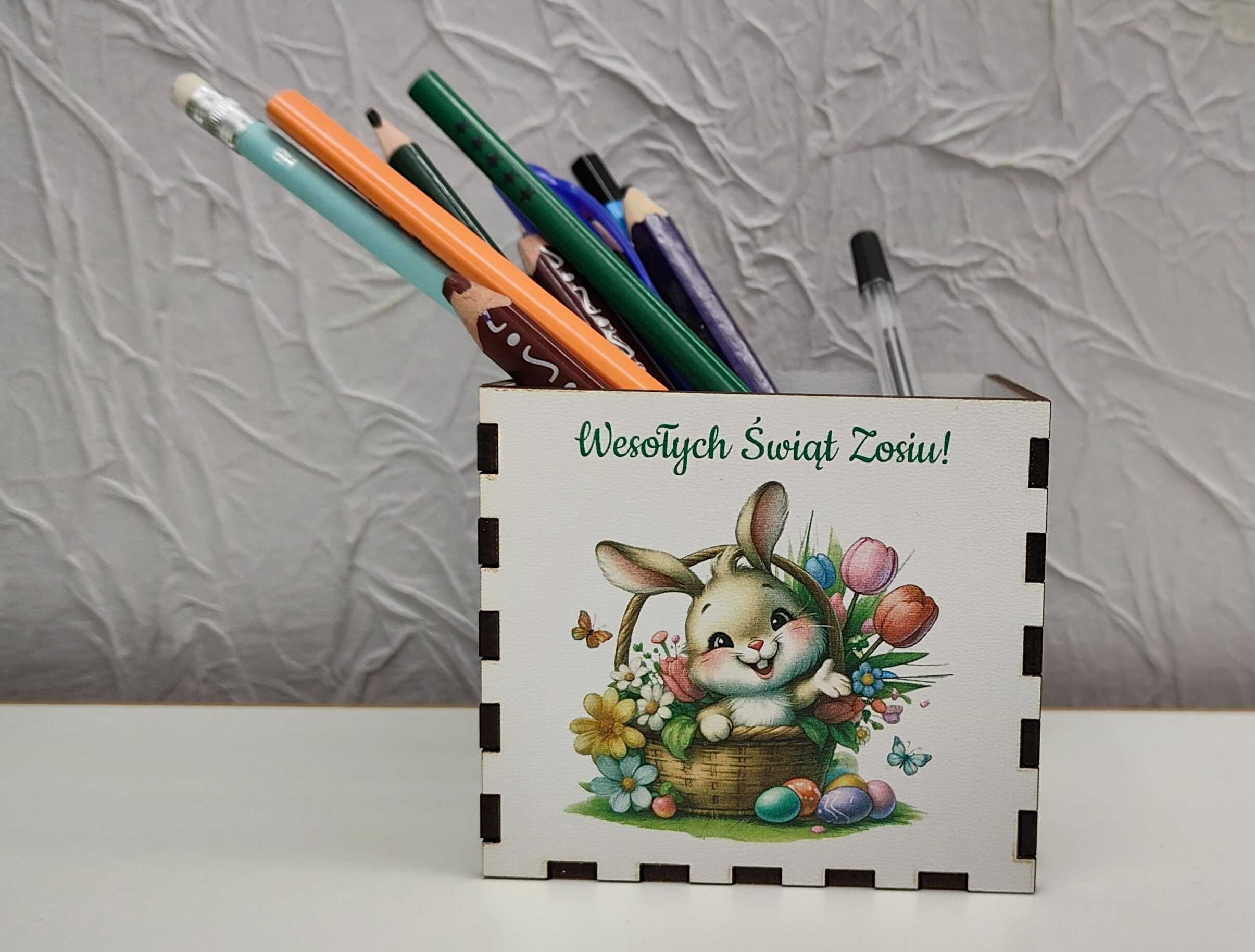 Organizer box pudełko na słodycze kredki przybornik Wielkanoc 12 wz