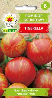 Pomidor gruntowy tyczny Tigerella 0,5g nasiona Toraf