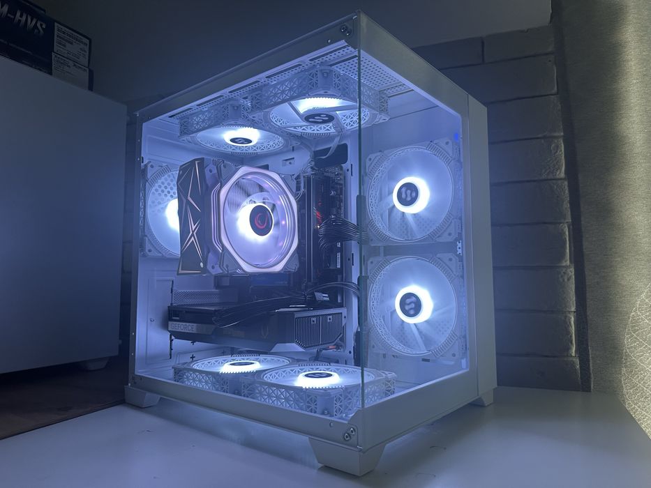 Komputer Gamingowy RTX 5060 16GB RAM Ryzen 5 AIO FV23% Biały do Gier