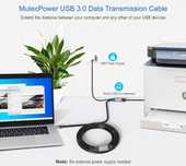 MutecPower Aktywny kabel przedłużający USB 3.0 10m wzmacniacz sygnału