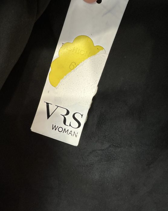 Nowa czarna welurowa spódnica do kolan na gumce 42 XL VRS woman