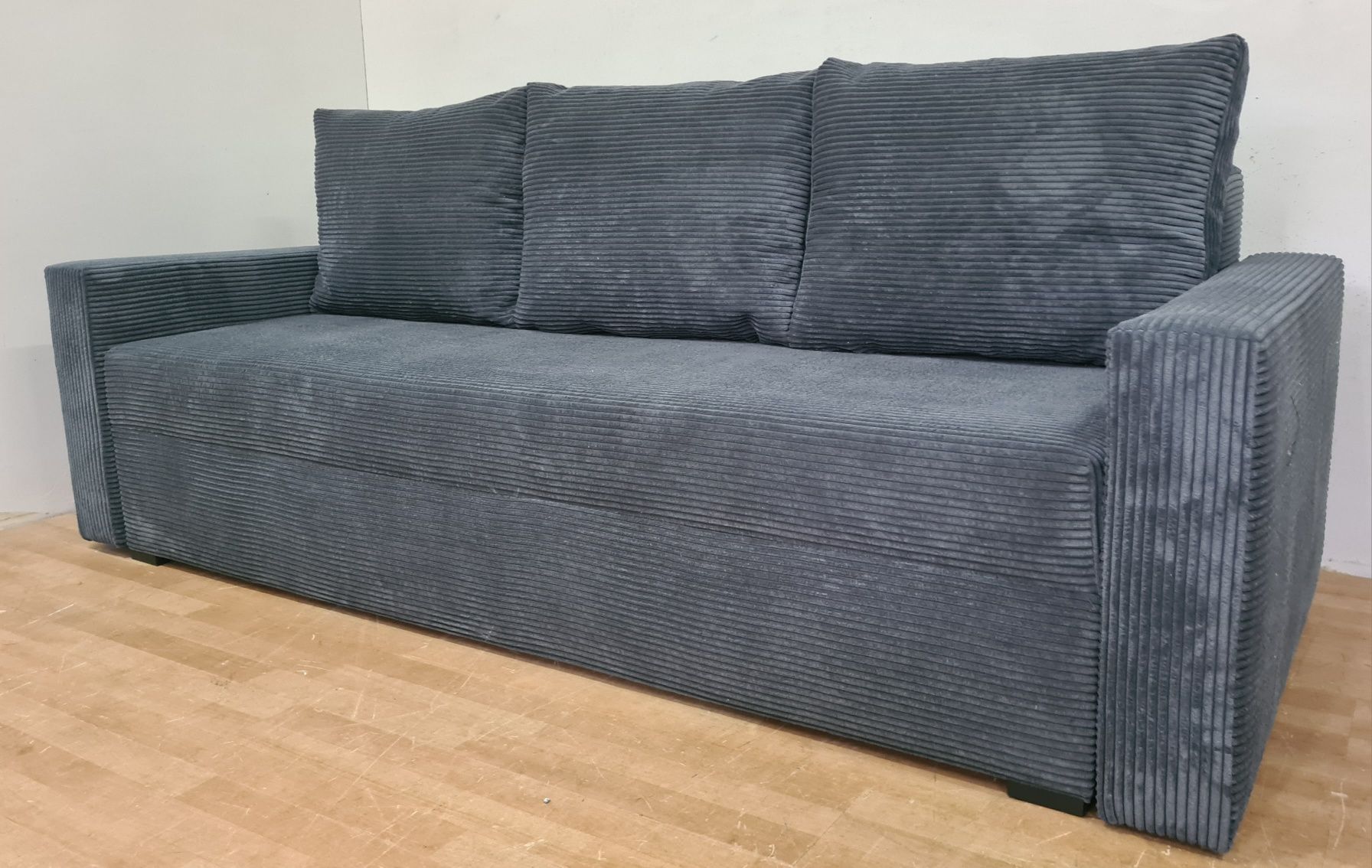 Nowa sofa sprężyny automat sztruks welur plusz kanapa wersalka tapczan