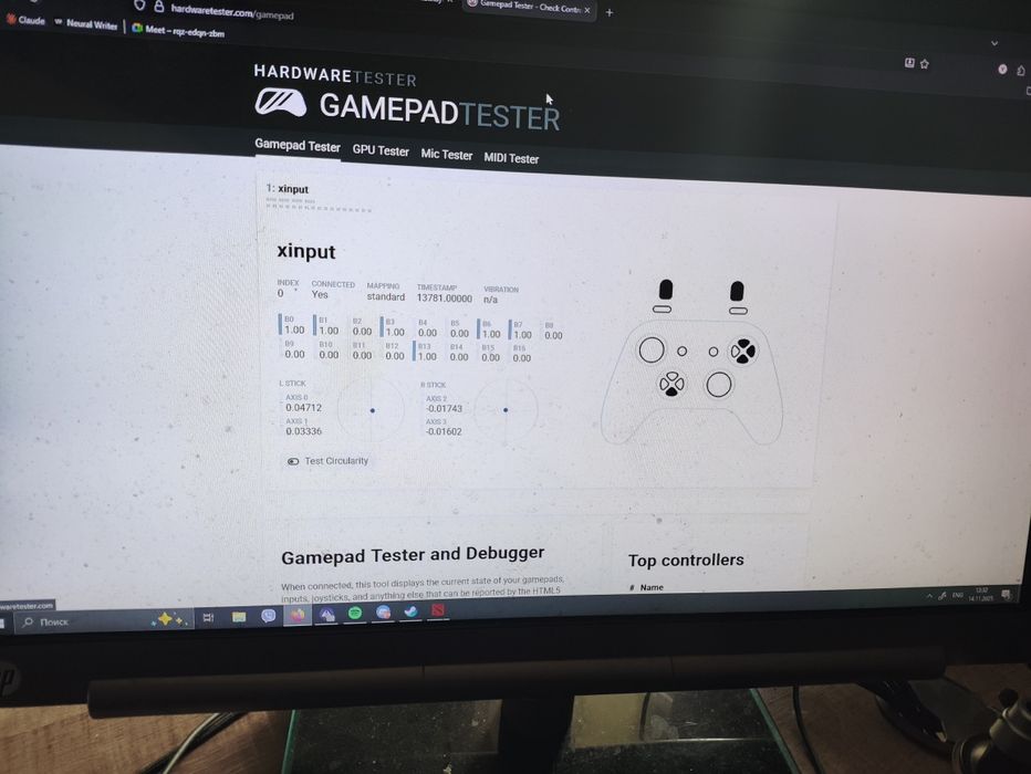 Геймпад Microsoft Xbox One Series X/S Wireless Controller Black mod170