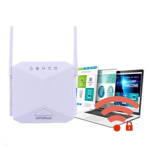 Bezprzewodowy wzmacniacz WiFi 1200Mb/s Biały
