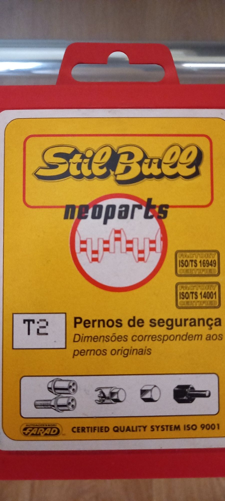 Pernos de segurança para jantes especiais