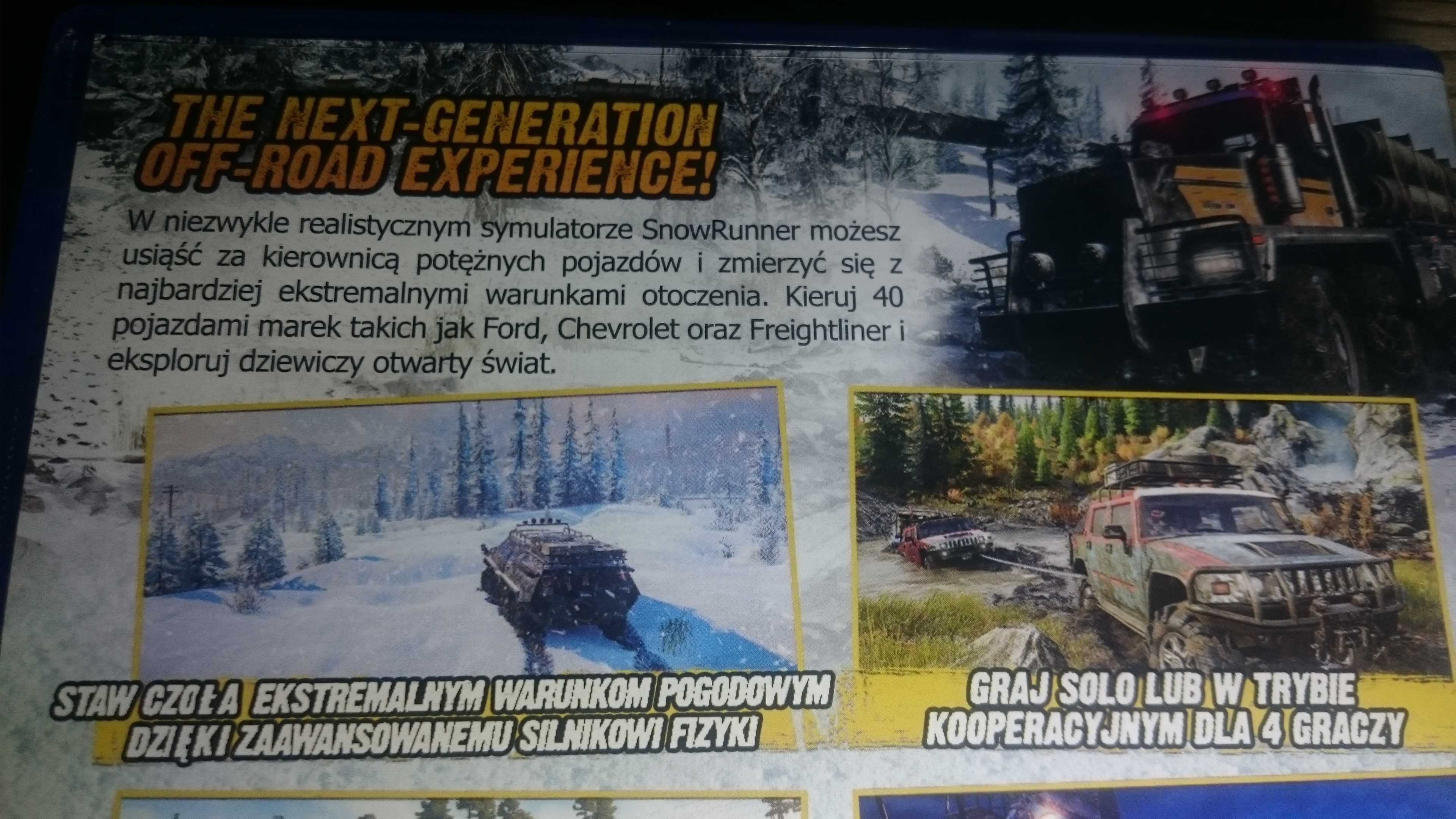 Snow Runner POLSKA PS4 Playstation 4 Forza need for speed turismo GTA