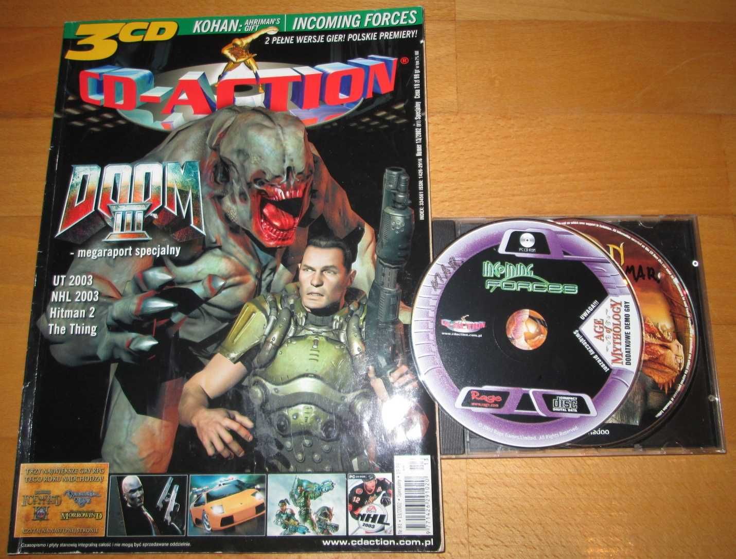 CD-Action 13/2002 nr 81 + płyty Kohan, Incoming Forces