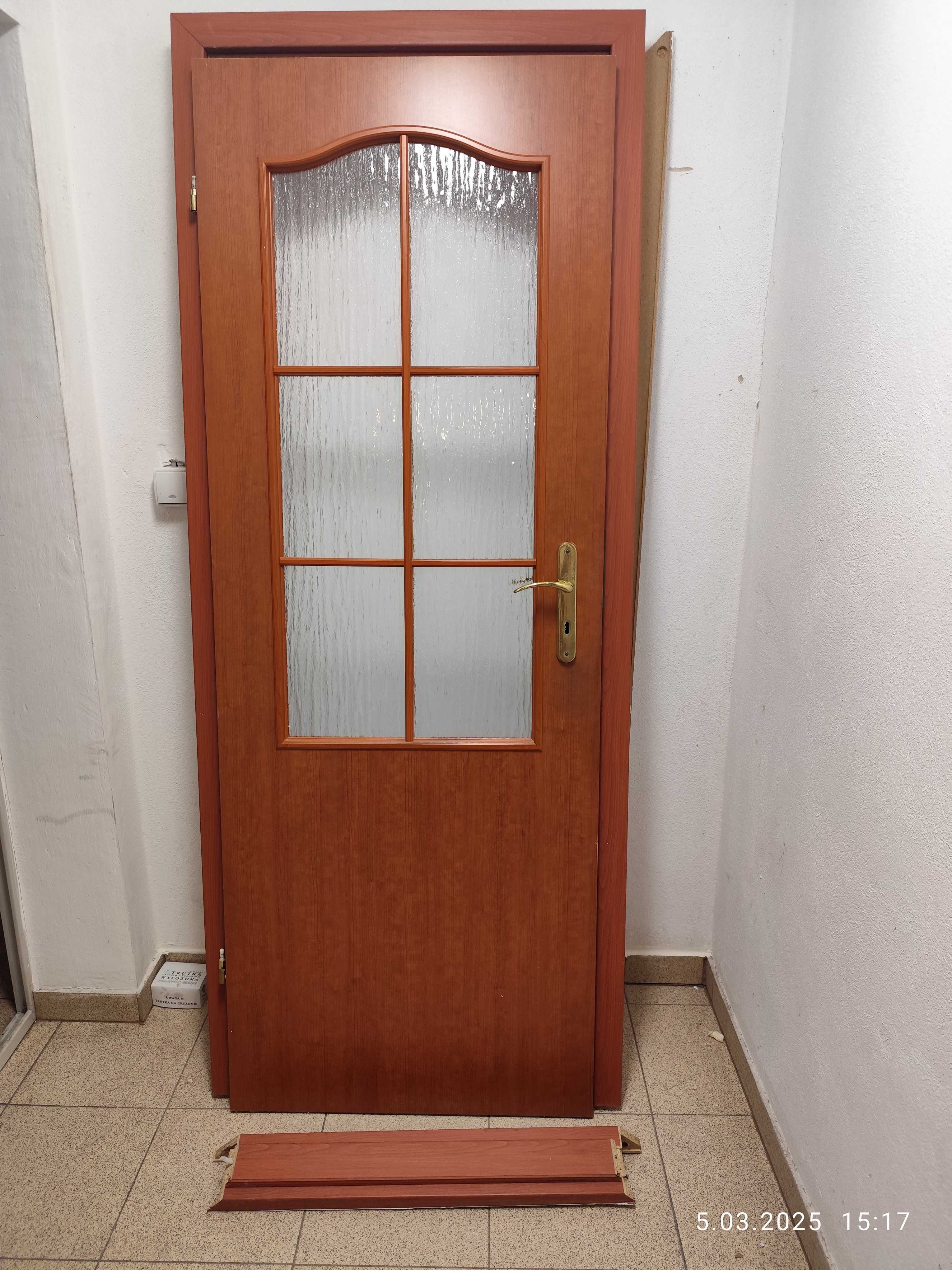 Drzwi 70 cm lewe 100 cm prawe olcha wiśnia calvados oscieznica porta