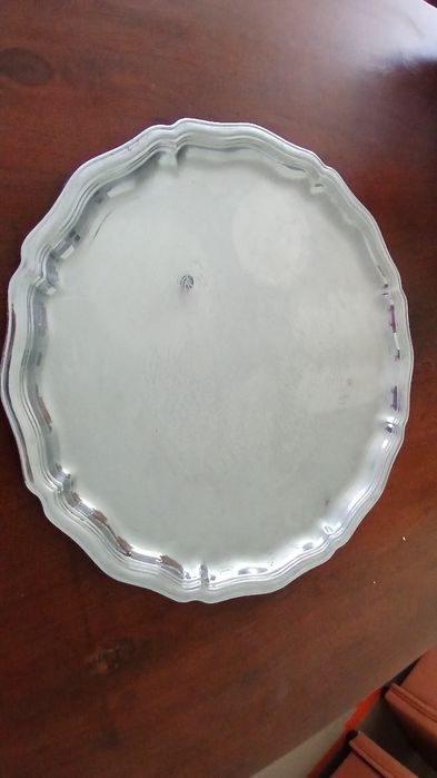 Posrebrzana  taca 45cm.