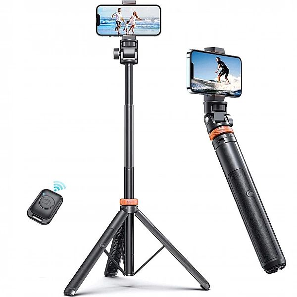 Selfie stick Tech-Protect L03S Bluetooth z pilotem, tripodem do 148cm