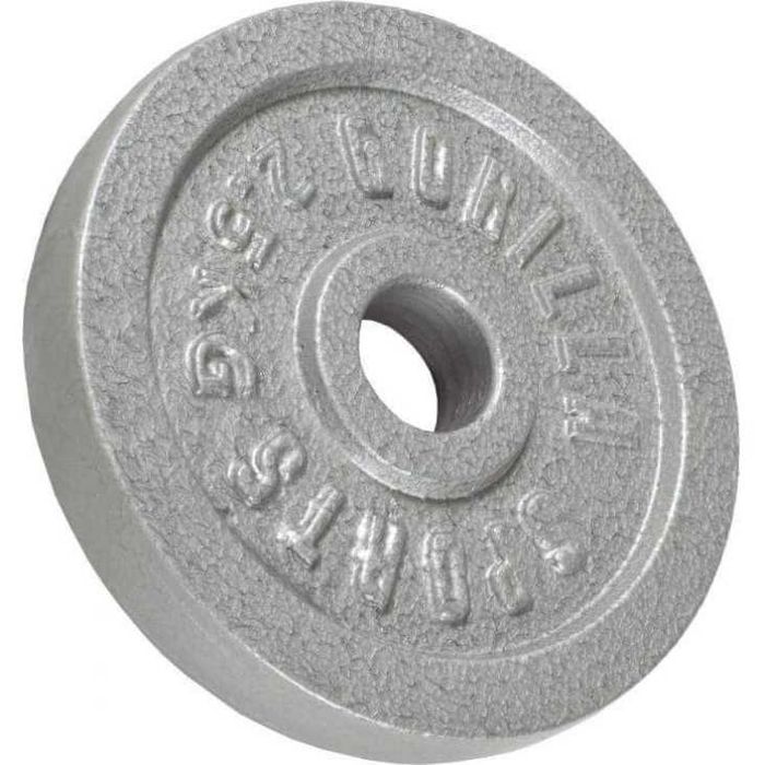 Obciążenie żeliwne 2,5 kg, srebrne 30mm