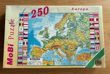 Mobi puzzle 250 elementów mapa Europy geograficzna