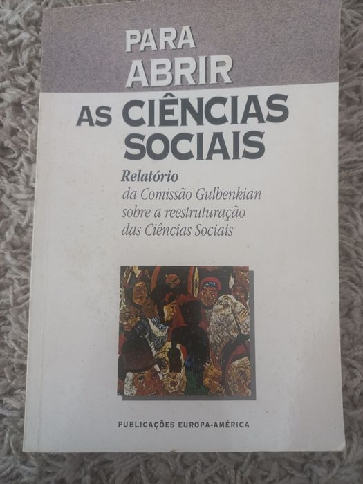 Livro Para abrir as ciências sociais