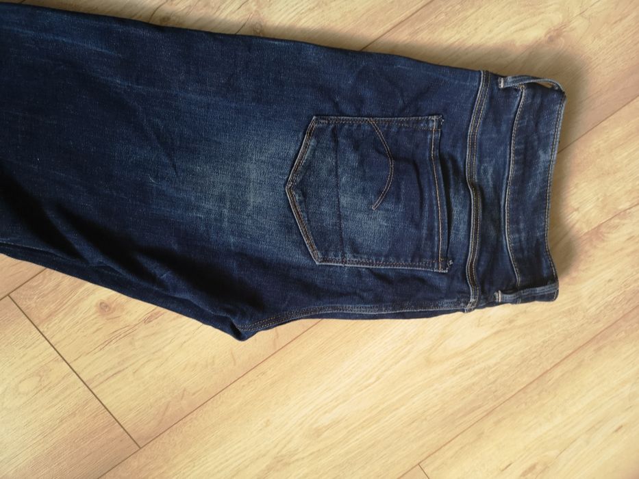 Spodnie męskie jeansy dżinsy 40 L cieniowane skinny
