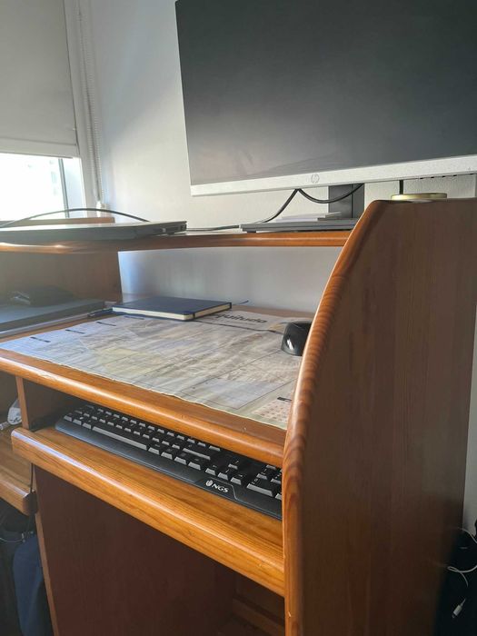 Secretária de escritório madeira maciça