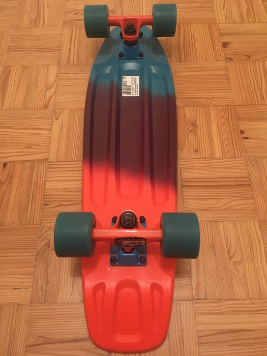 Big Yamba Cruiser Skateboard - Blue/Coral Gradient oxelo