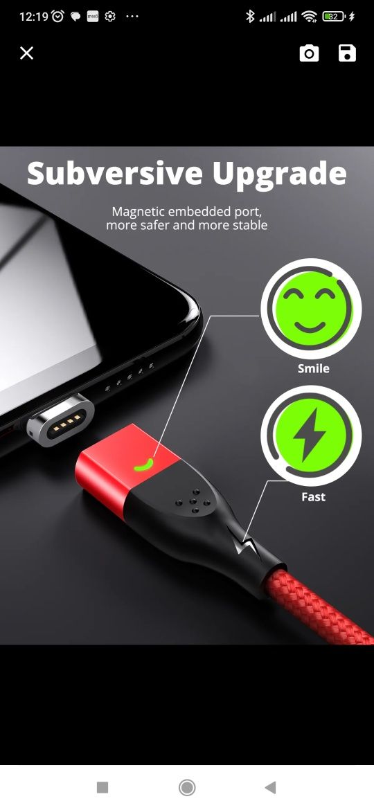 Кабель usb iphone магніт