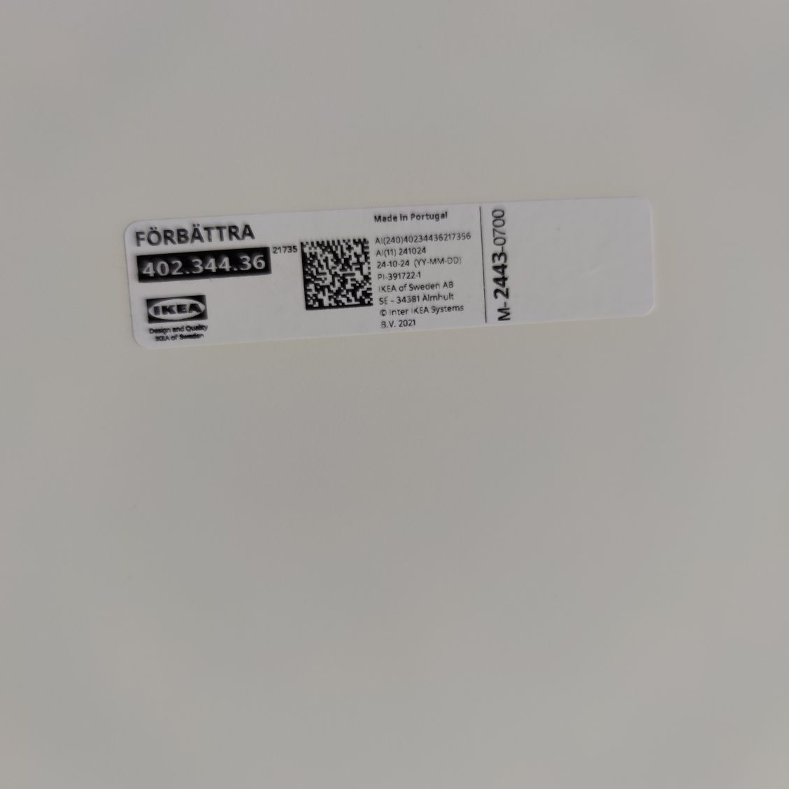 OKAZJA!! Panel maskujący FÖRBÄTTRA Ikea o wymiarach 39x86 cm kremowy