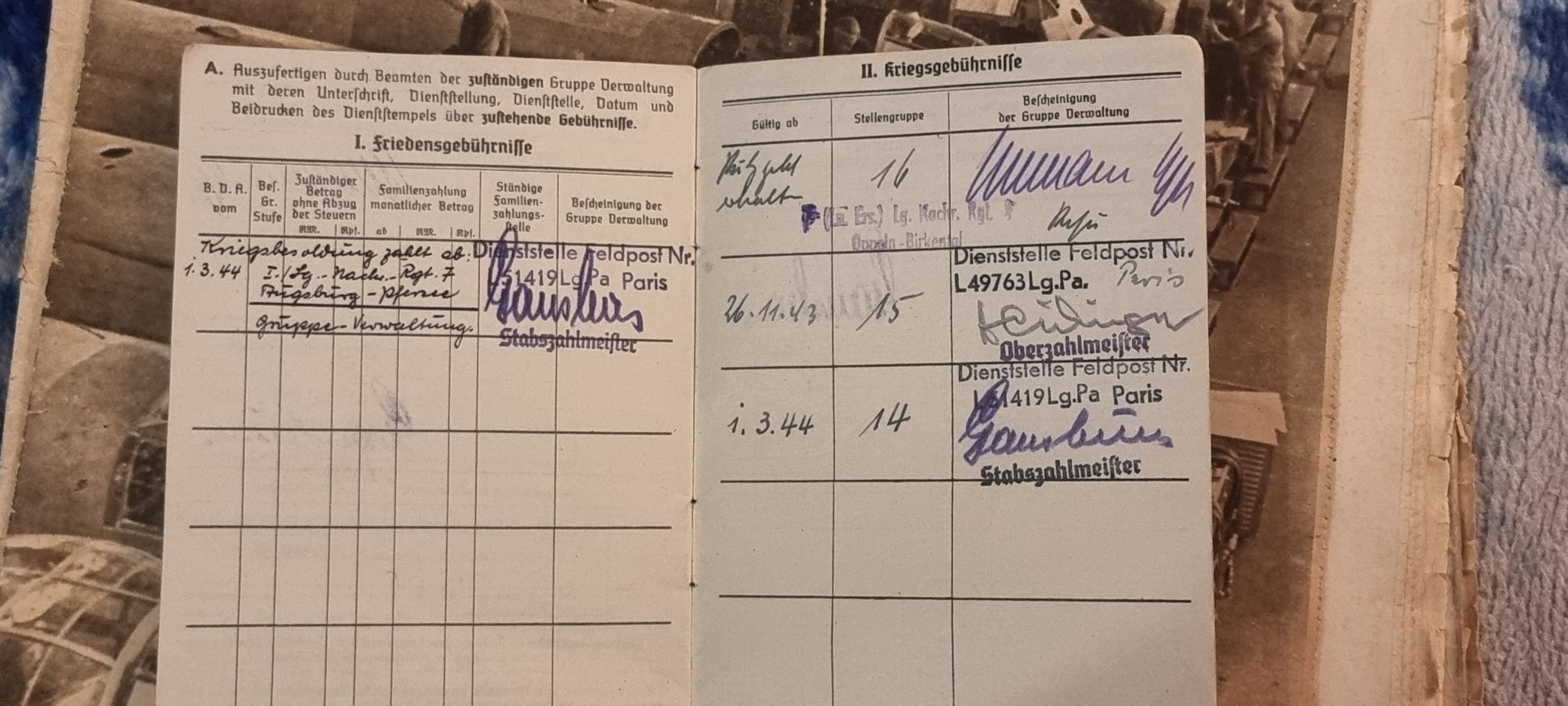 Soldbuch Luftwaffe Oppeln- Opole Świdnica 3 Rzesza Wehrmacht