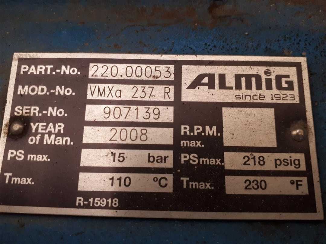 Sopień śrubowy ALMIG VMXa 237 R S005803