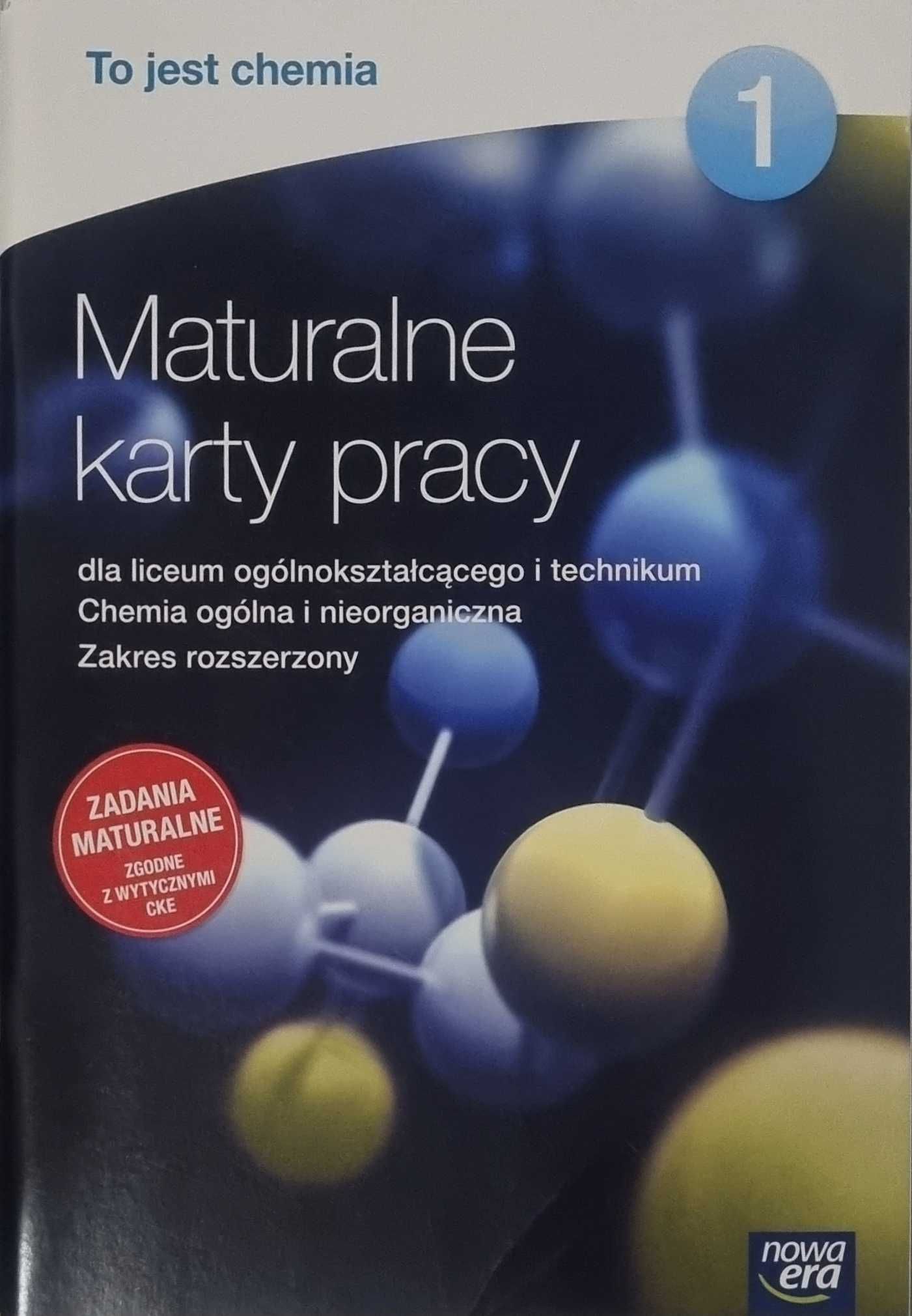 Maturalne karty pracy chemia 1 Nowa Era