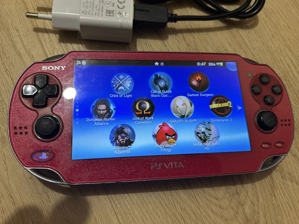 Konsola PlayStation Vita PSV red oled i 34 gry
