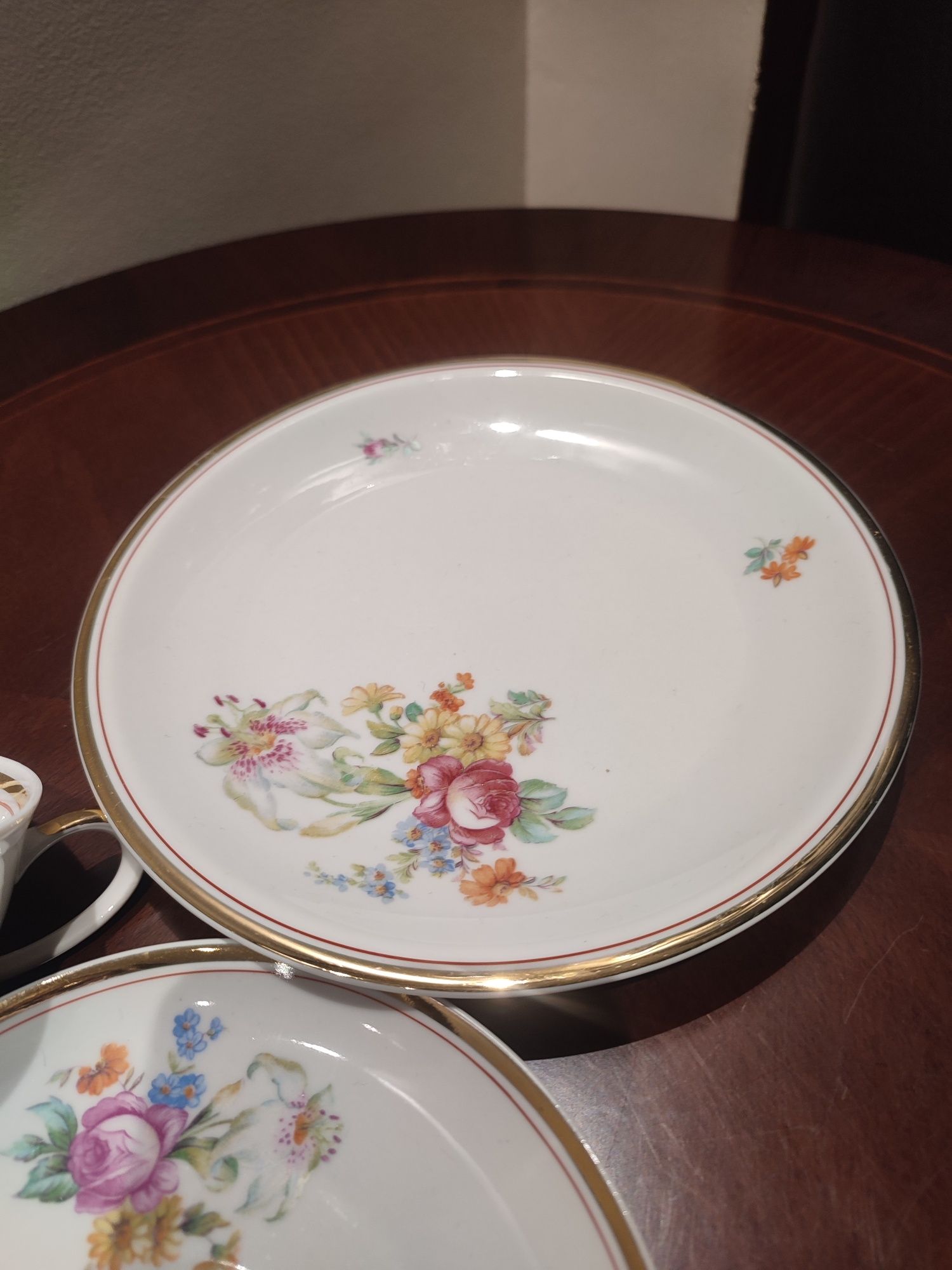 Śliczne stare trio porcelana Kahla