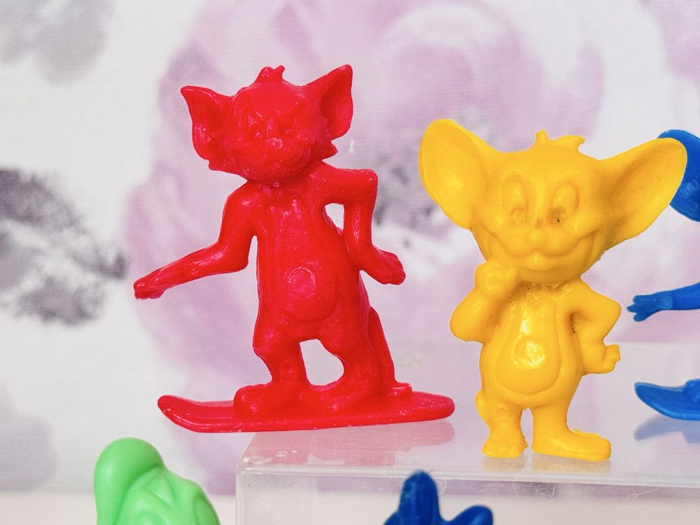 plastikowe figurki Tom i Jerry, Kaczor Donald Daisy, Pluto, vintage