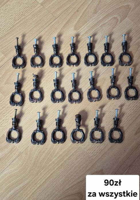 uchwyty do mebli do szuflad lub drzwiczek styl retro 20 sztuk